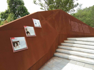 香河耐候钢挡土墙